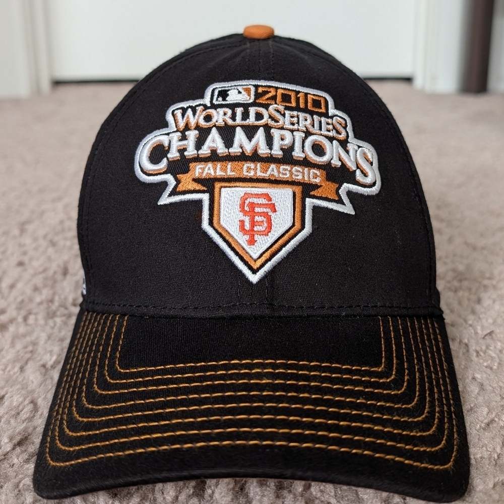 39THIRTY New Era Authentic Collection San Francisco Giants WS2010 Black Cap OS - Picture 2 of 7